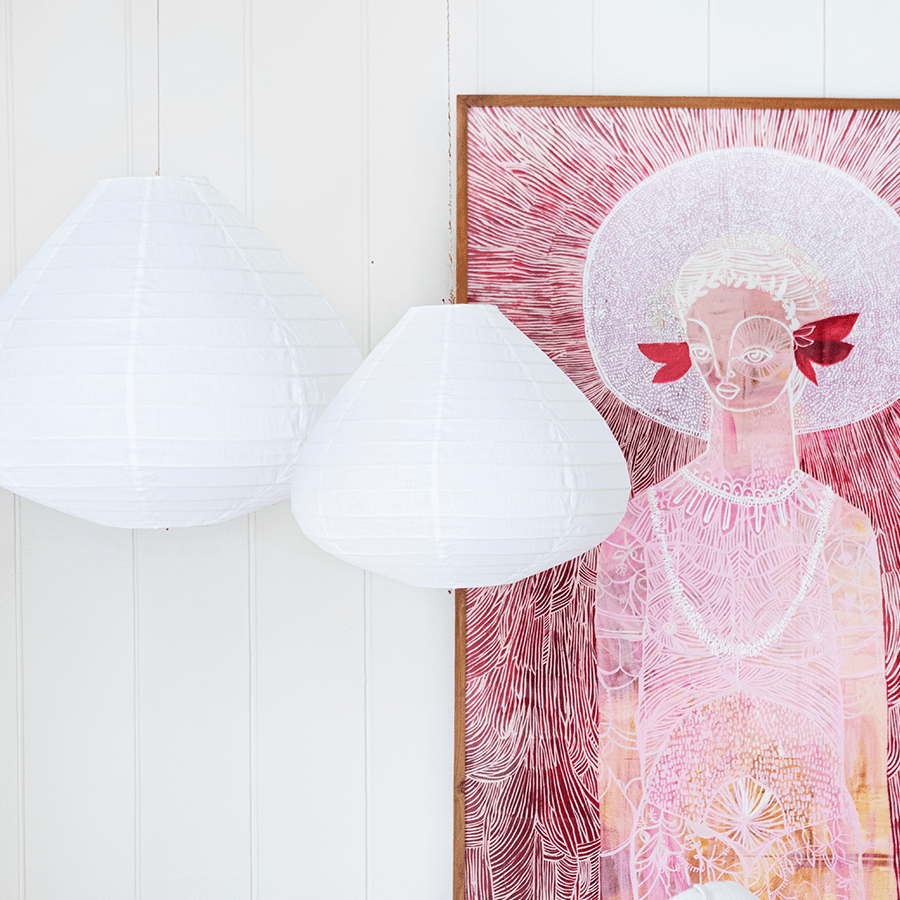 BALI LINEN LIGHT SHADE 60CM - DYKE & DEAN