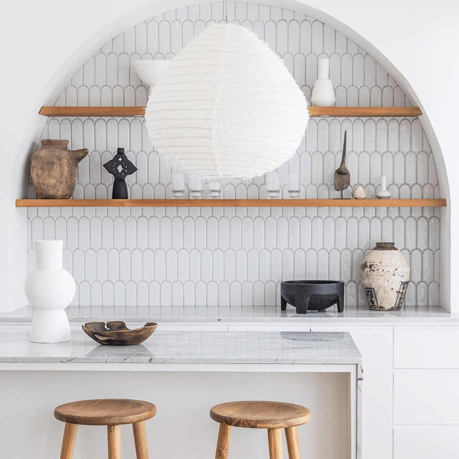 BALI LINEN LIGHT SHADE 70CM - DYKE & DEAN