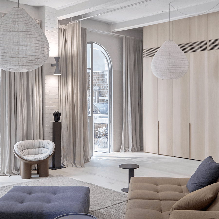 BALI LINEN LIGHT SHADE 70CM - DYKE & DEAN