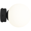 BALL GLOBE OPAL WALL CEILING LIGHT BLACK - DYKE & DEAN