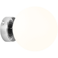 BALL GLOBE OPAL WALL CEILING LIGHT CHROME - DYKE & DEAN