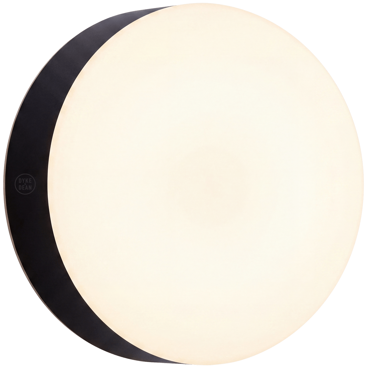 BLACK DISC WALL & CEILING LIGHT 540MM - DYKE & DEAN