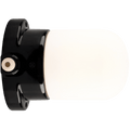 BLACK PORCELAIN FROSTED WATERPROOF WALL LIGHT - DYKE & DEAN