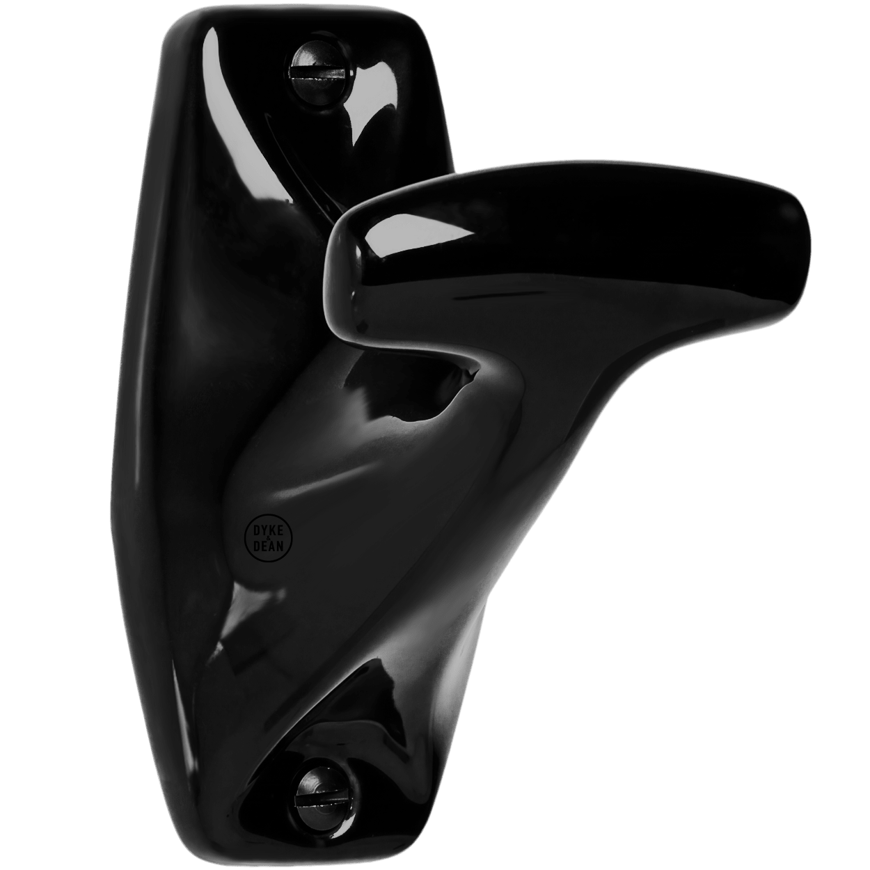 BLACK PORCELAIN WALL HOOK - DYKE & DEAN