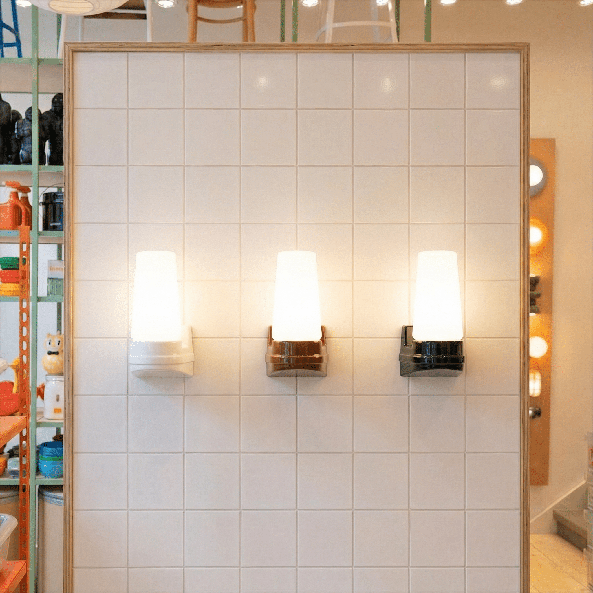 BLACK PORCELAIN WATERPROOF SWEDISH WALL LIGHT - DYKE & DEAN