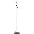 BLOOM OPAL GLOBES FLOOR LIGHT BLACK - DYKE & DEAN