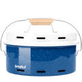 BLUE SPECKLED ENAMEL BARBEQUE - DYKE & DEAN