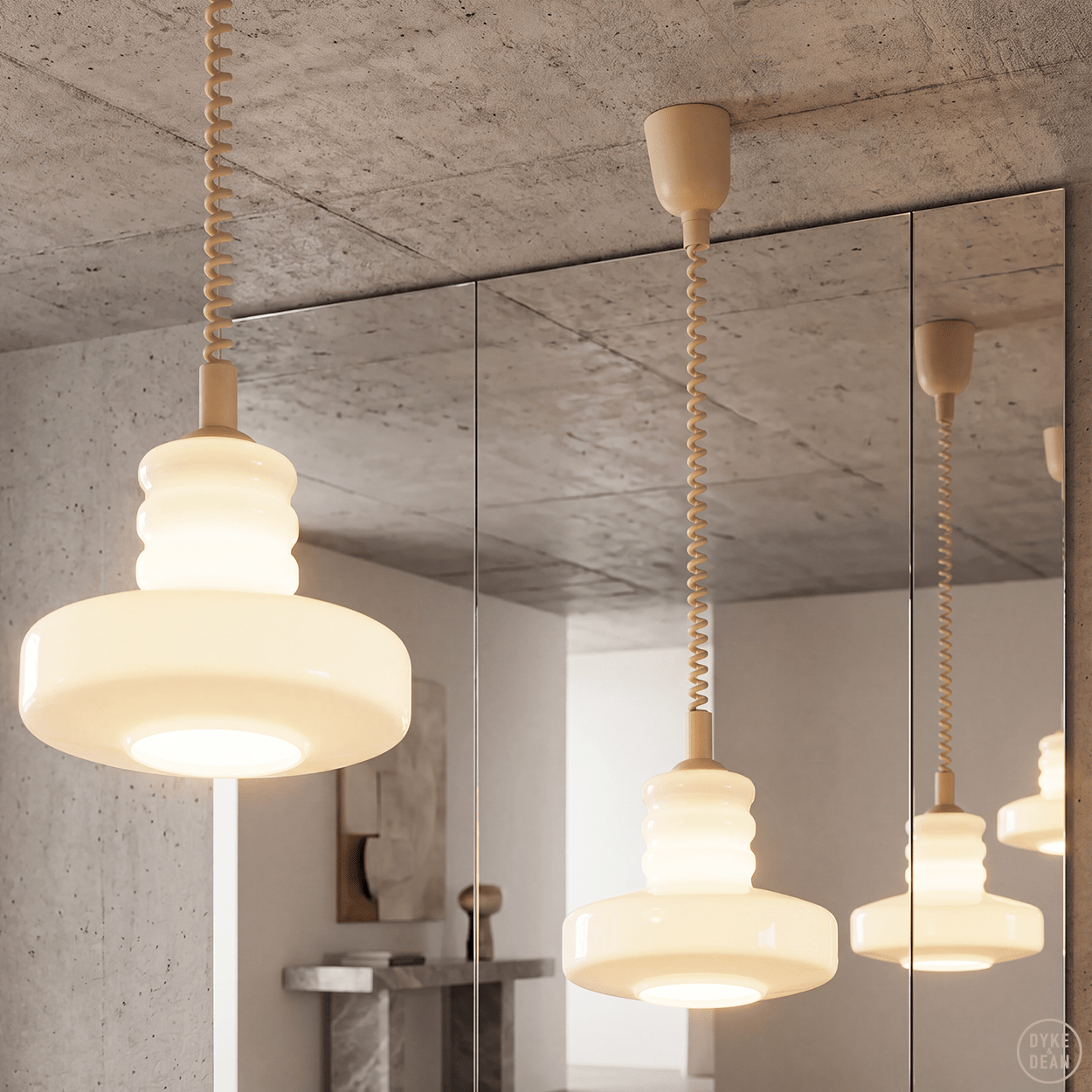 BOLT OPALINE RETRACTABLE CORD LIGHT - DYKE & DEAN