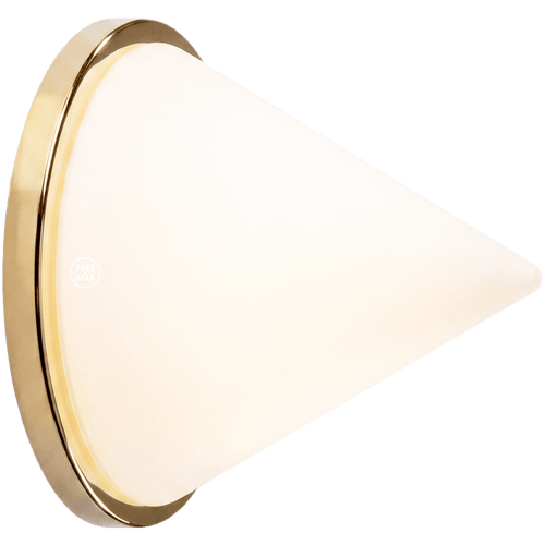 BRASS PYRAMID GLASS LIGHT - DYKE & DEAN