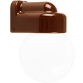 BROWN GLOBE PORCELAIN WATERPROOF SAUNA WALL LIGHT - DYKE & DEAN
