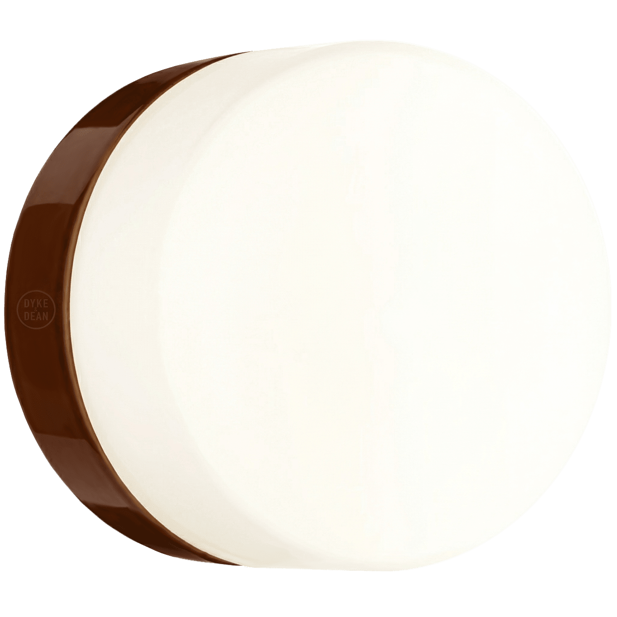 BROWN PORCELAIN WATERPROOF WALL DISC LIGHT - DYKE & DEAN