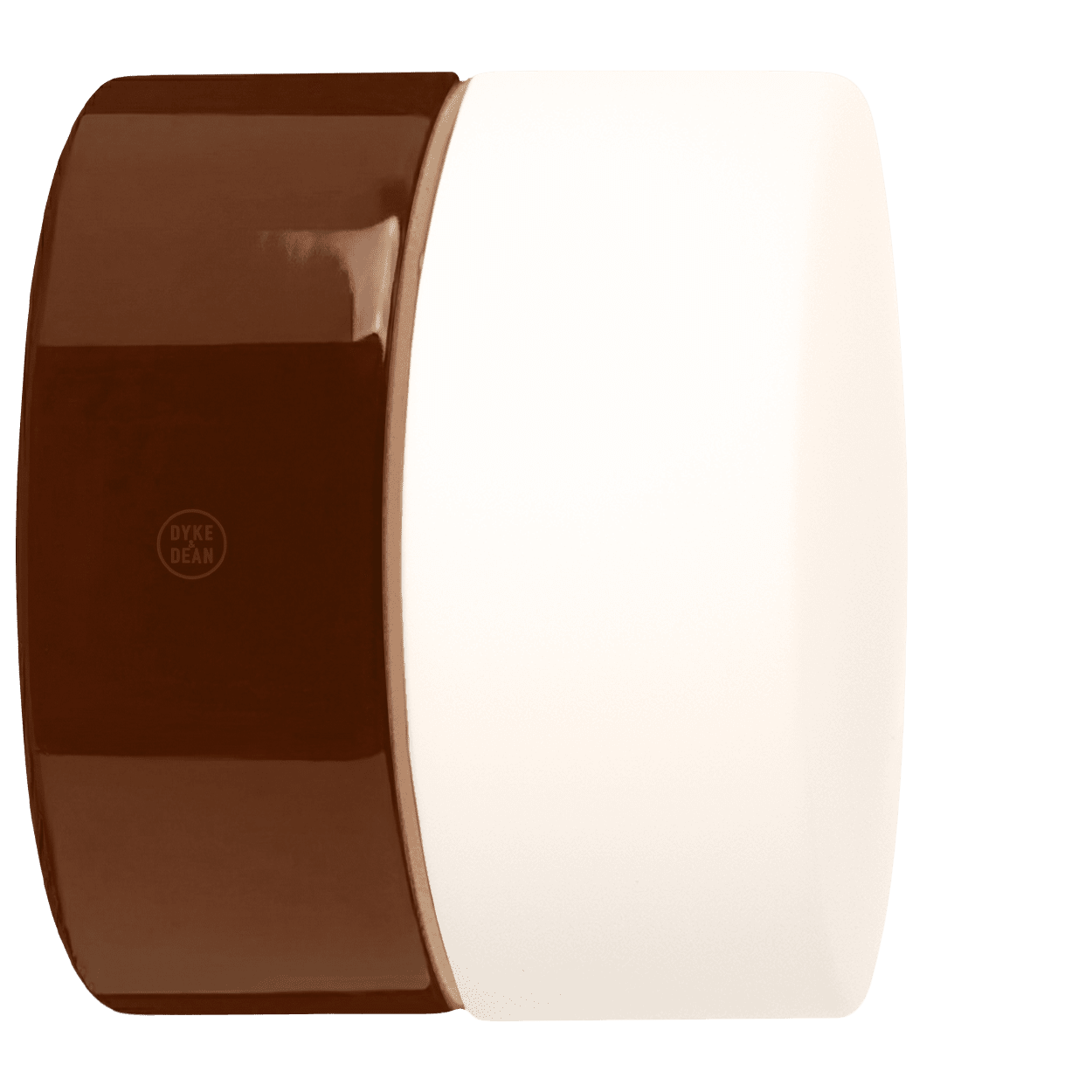 BROWN PORCELAIN WATERPROOF WALL DISC LIGHT - DYKE & DEAN