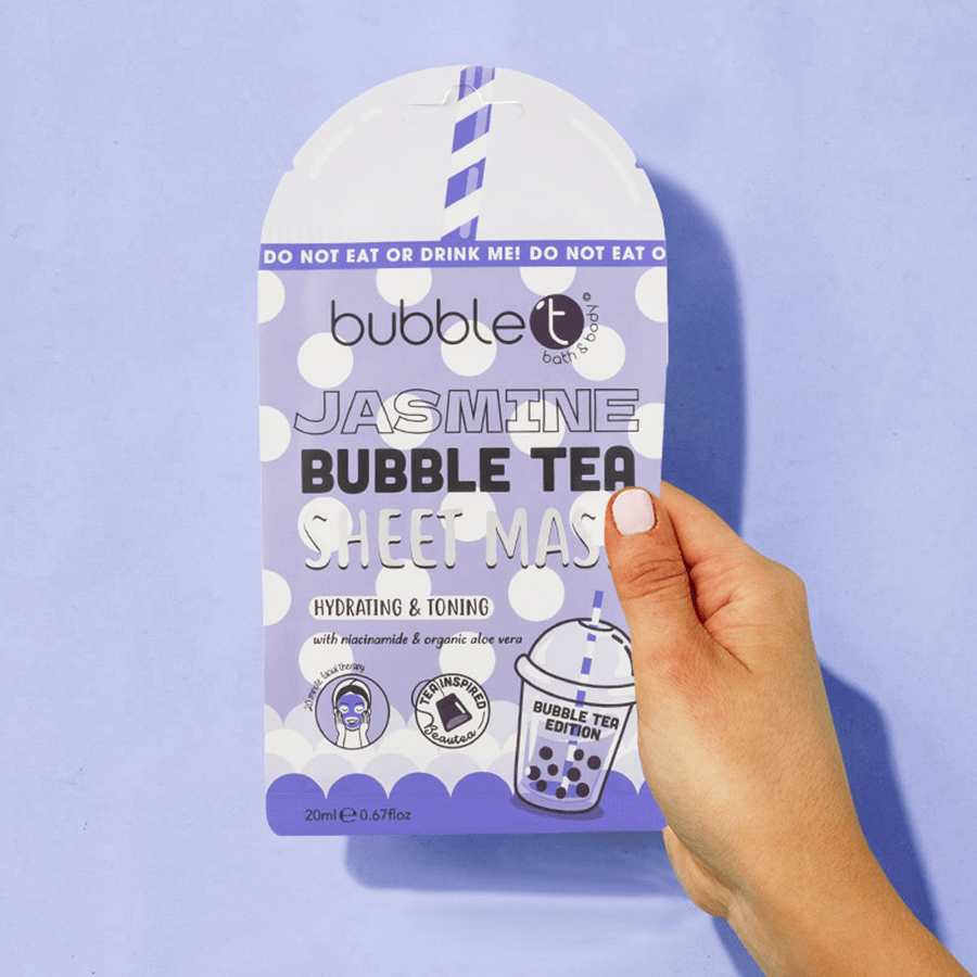 BUBBLE TEA JASMINE HYDRATING SHEET MASK - DYKE & DEAN
