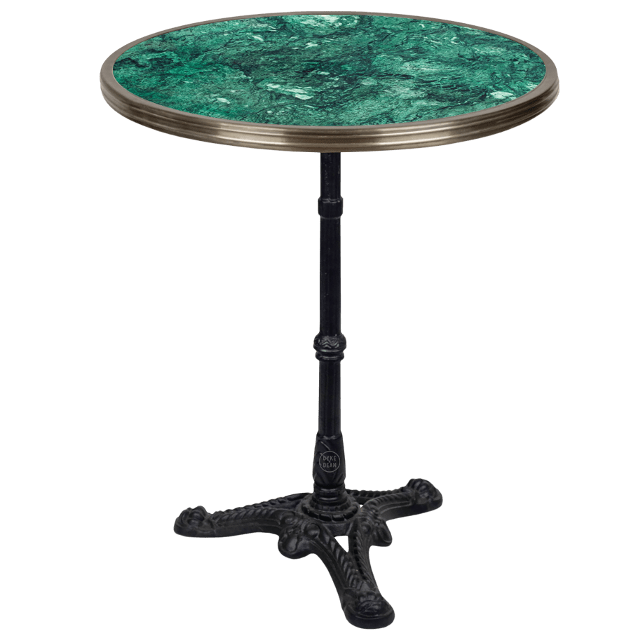 CARRARA GREEN GRANITE FRENCH BISTRO TABLE 24” - DYKE & DEAN