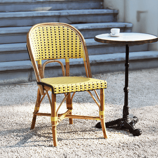 CARRARA GREEN GRANITE FRENCH BISTRO TABLE 24” - DYKE & DEAN