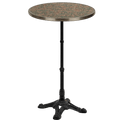 CARRARA PINK & GREY GRANITE FRENCH BISTRO BAR TABLE 24” - DYKE & DEAN