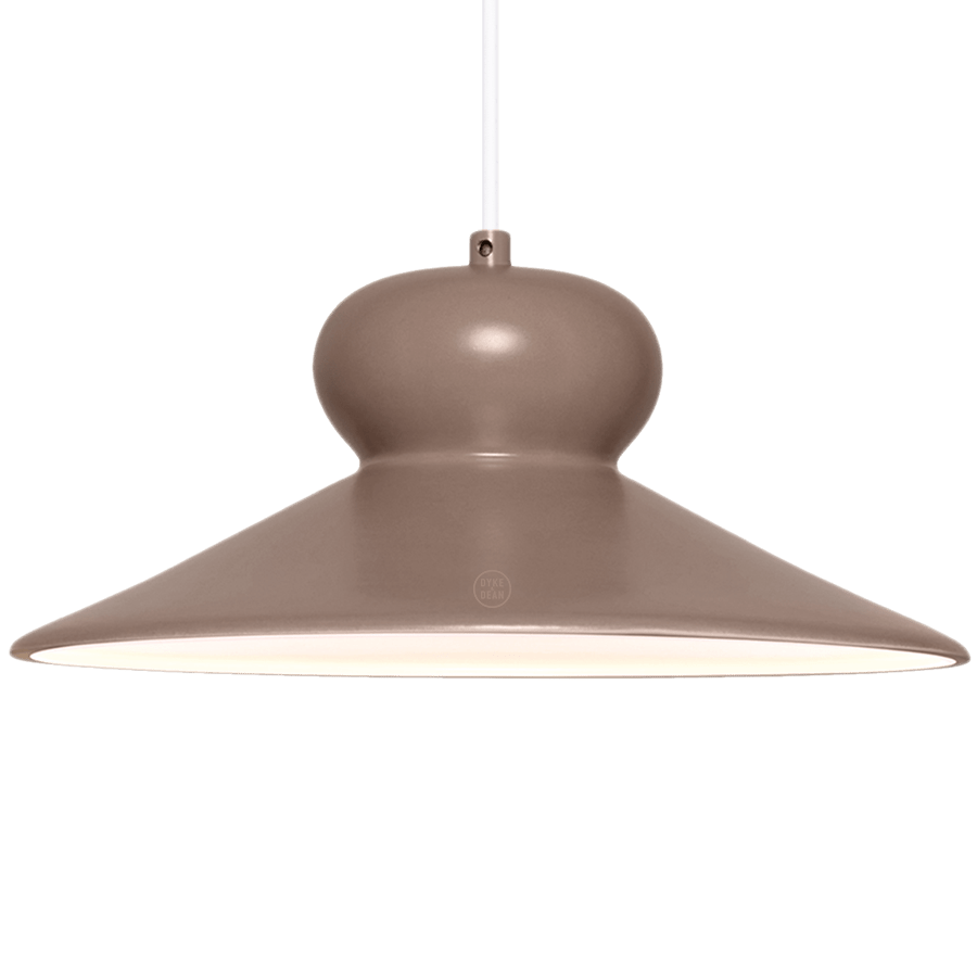 CERAMIC DOME PENDANT OVA LARGE - DYKE & DEAN