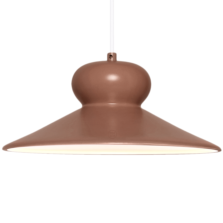 CERAMIC DOME PENDANT OVA LARGE - DYKE & DEAN