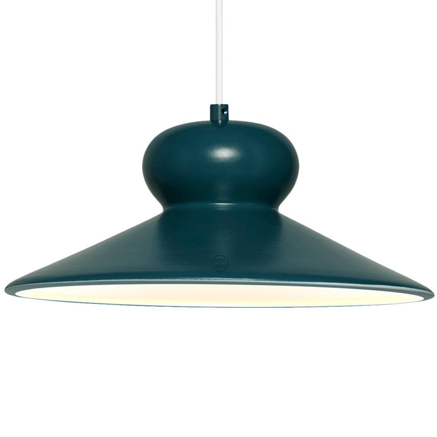 CERAMIC DOME PENDANT OVA LARGE - DYKE & DEAN