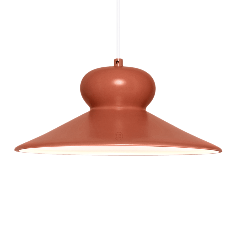 CERAMIC DOME PENDANT OVA SMALL - DYKE & DEAN