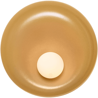 CERAMIC ROUND OPAL GLASS WALL LIGHT DROVA - DYKE & DEAN