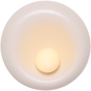 CERAMIC ROUND OPAL GLASS WALL LIGHT DROVA - DYKE & DEAN