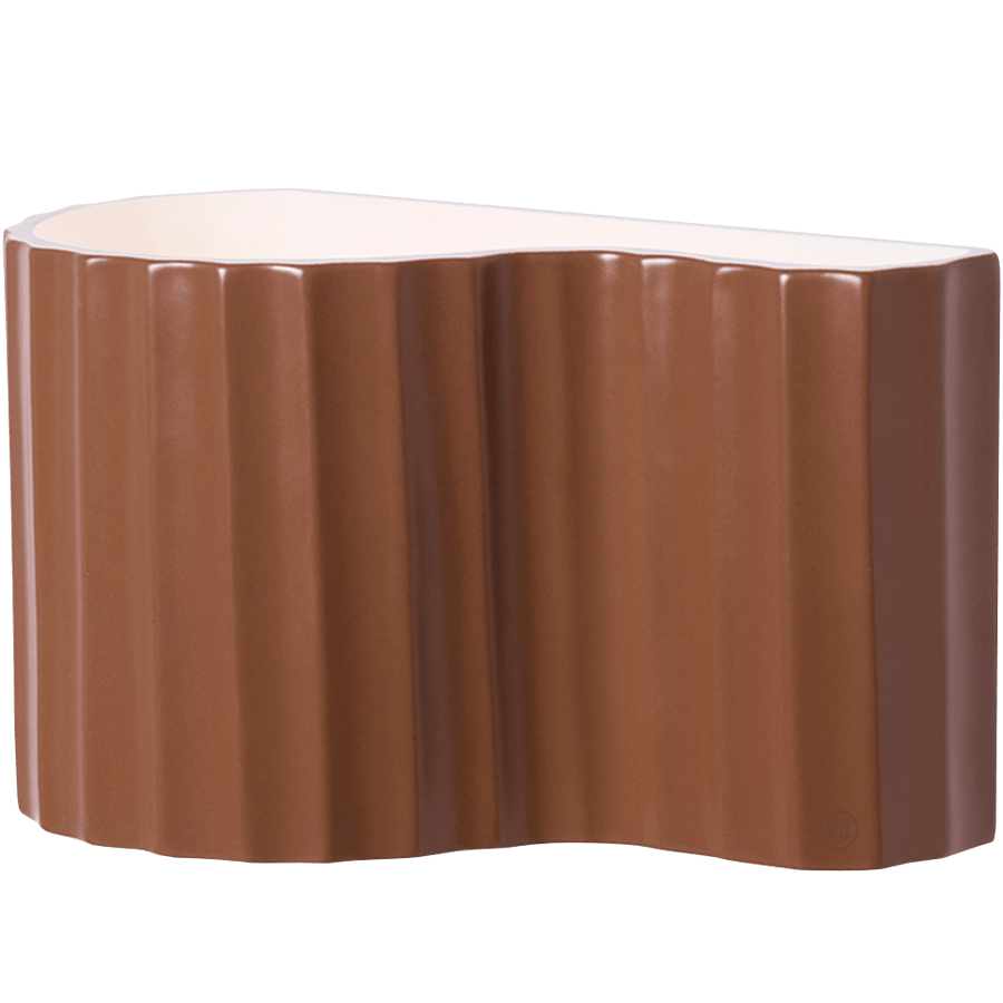 Wall Rippo CERAMIC WALL LIGHT RIPPO PURE WHITE - DYKE & DEAN