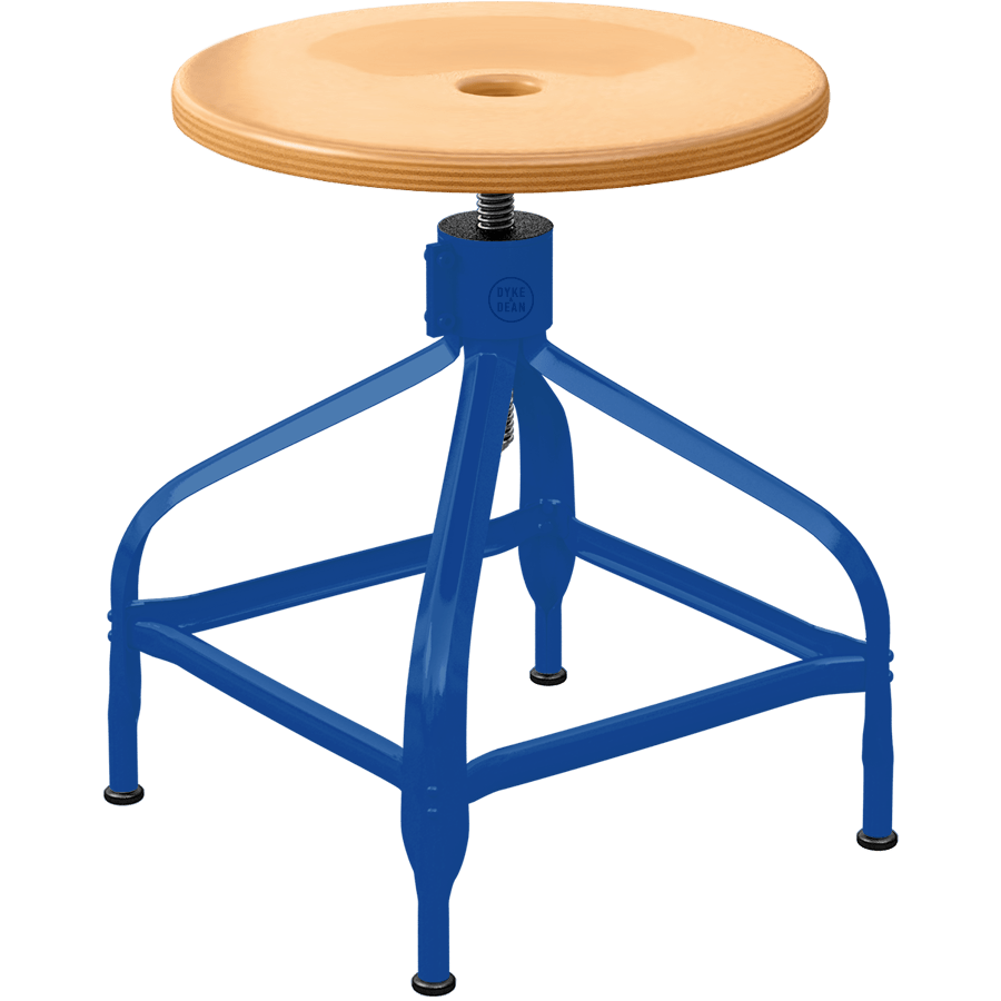 CHAISES NICOLLE ADJUSTABLE SWIVEL STOOL WOOD - DYKE & DEAN