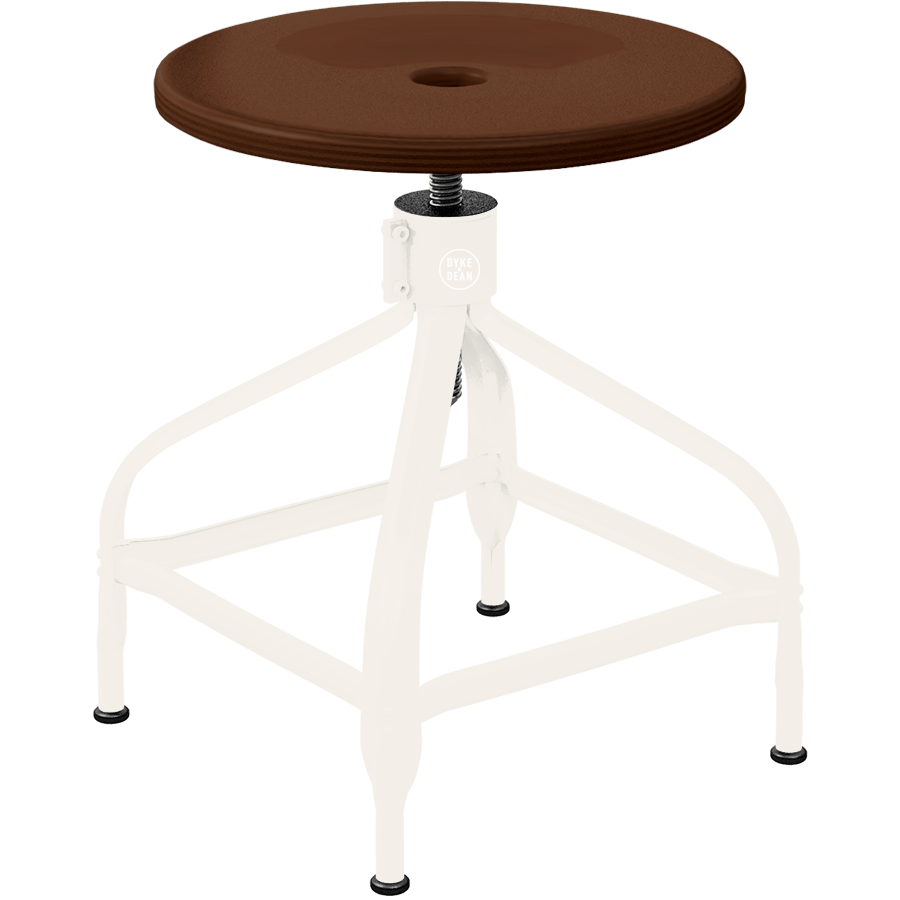 CHAISES NICOLLE ADJUSTABLE SWIVEL STOOL WOOD - DYKE & DEAN