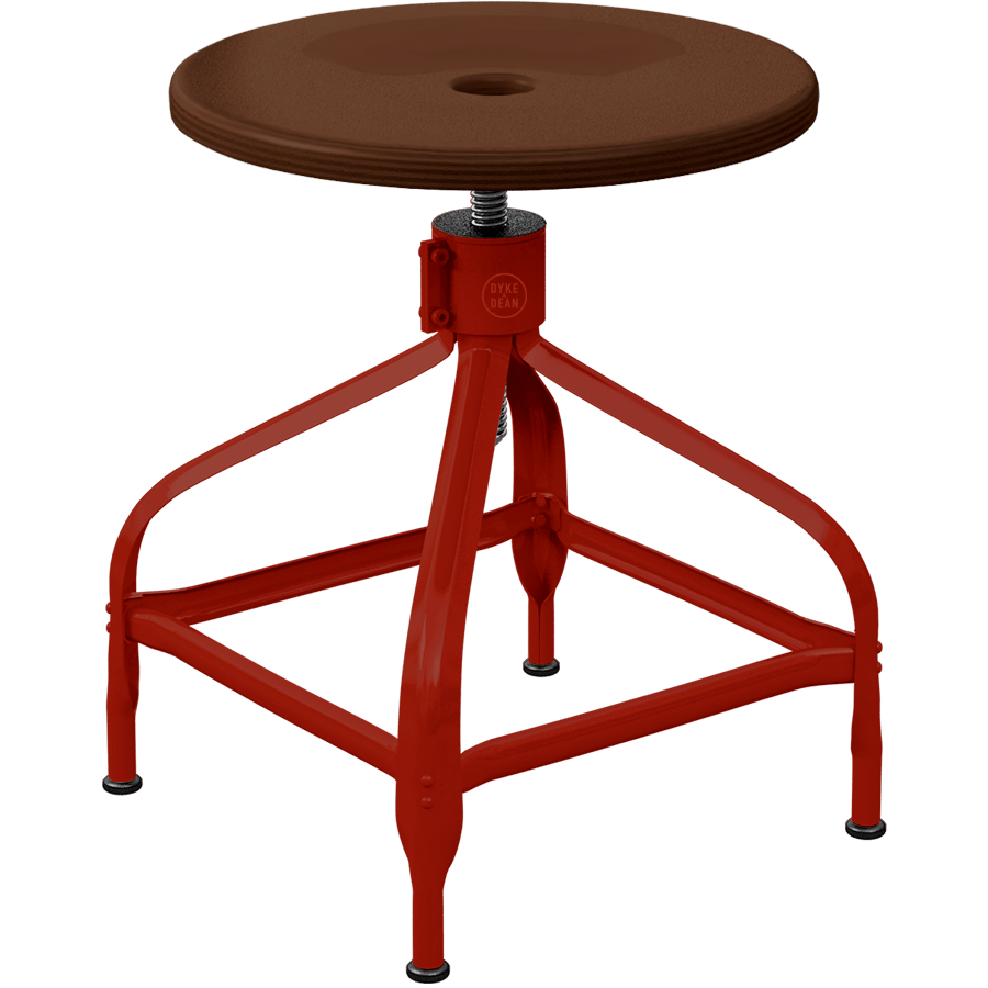 CHAISES NICOLLE ADJUSTABLE SWIVEL STOOL WOOD - DYKE & DEAN