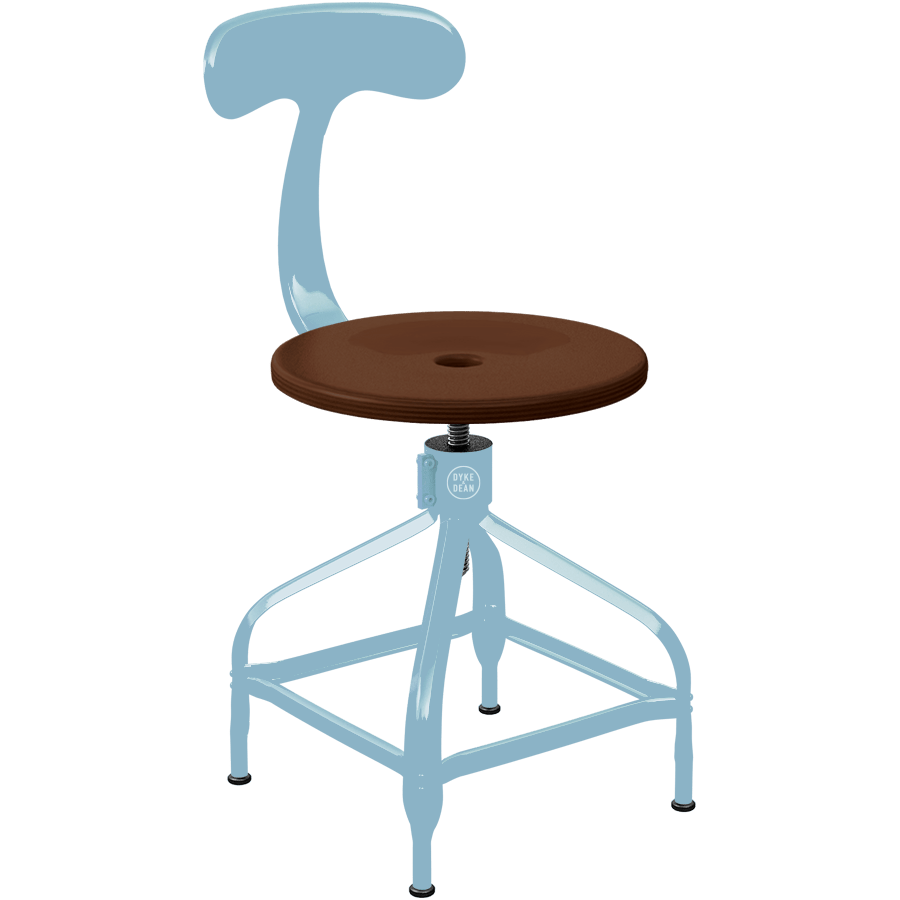 CHAISES NICOLLE DACTYLO ADJUSTABLE SWIVEL CHAIR WOOD - DYKE & DEAN