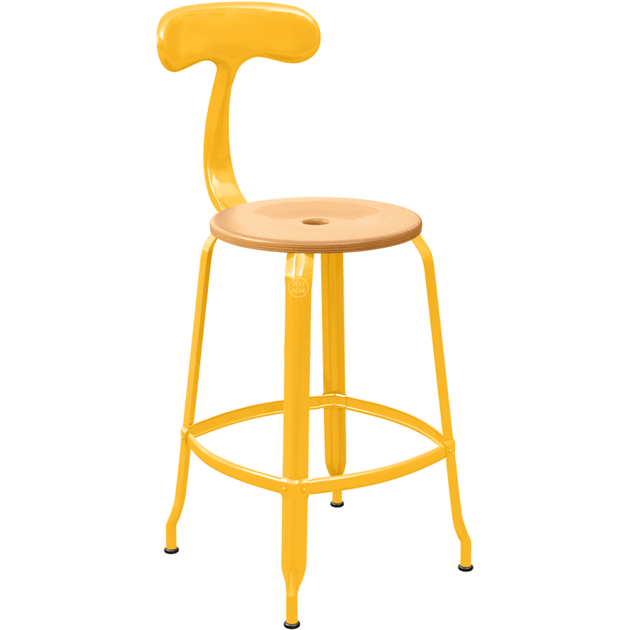 CHAISES NICOLLE METAL CHAIR WOOD 65 - DYKE & DEAN