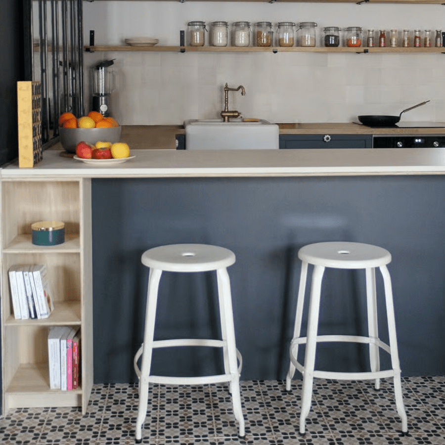 CHAISES NICOLLE METAL STOOL 65 - DYKE & DEAN