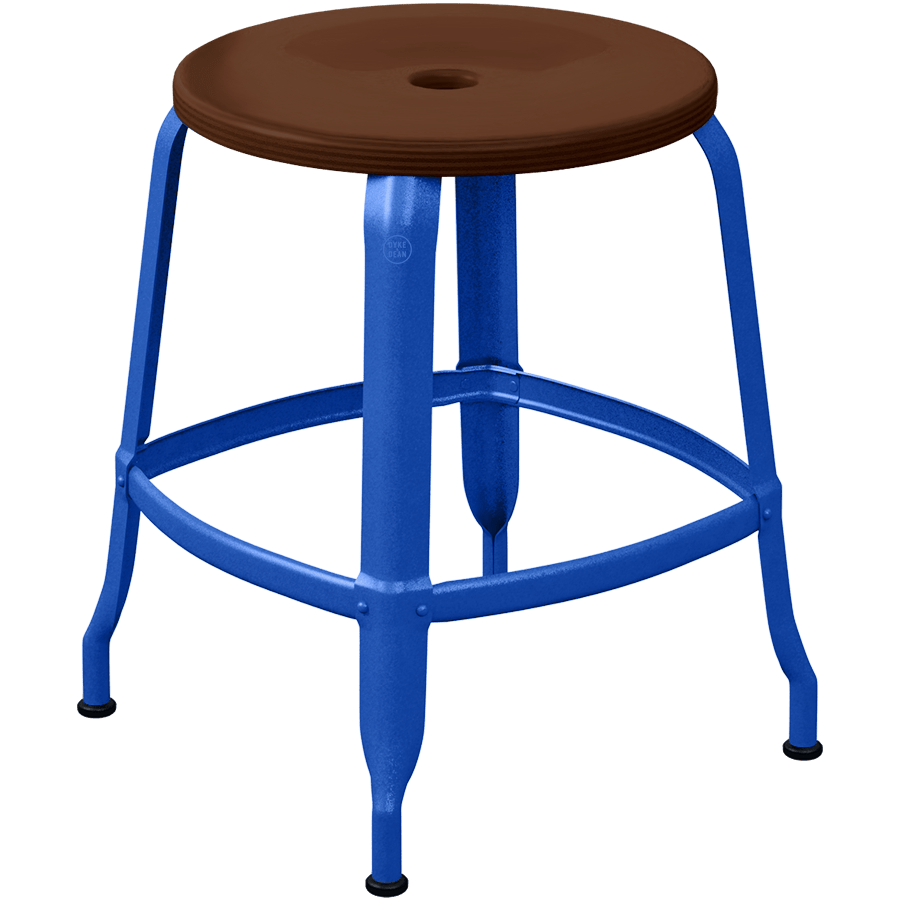 CHAISES NICOLLE METAL STOOL WOOD 45 - DYKE & DEAN
