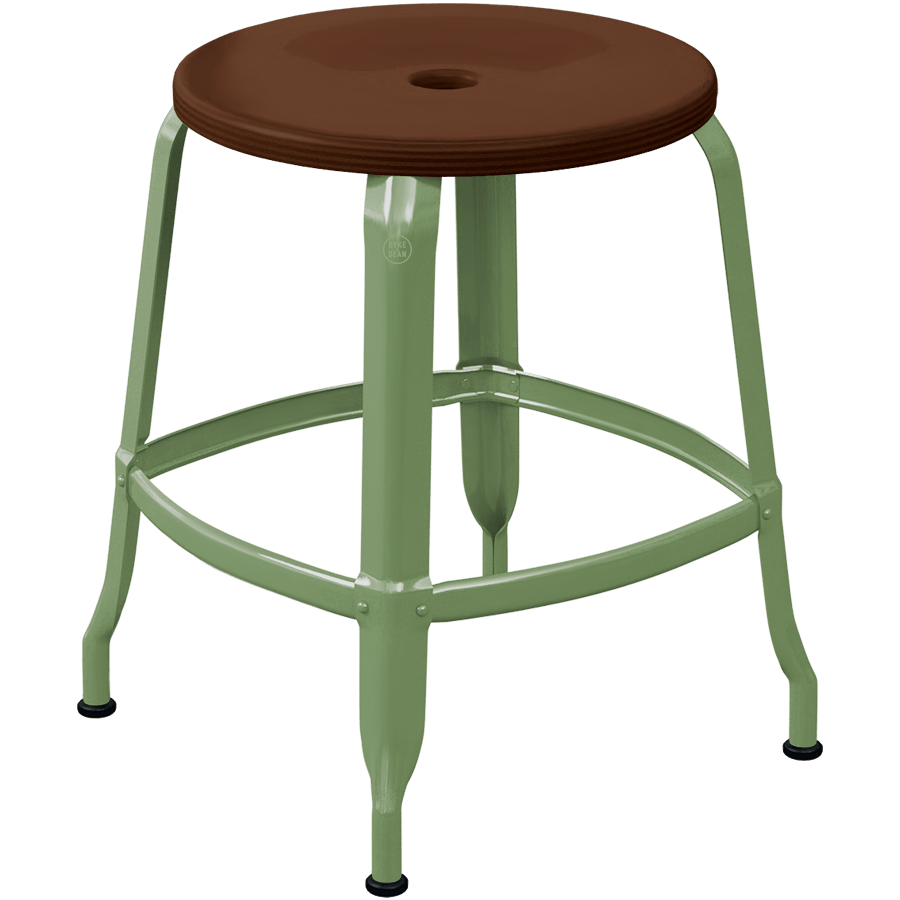 CHAISES NICOLLE METAL STOOL WOOD 45 - DYKE & DEAN