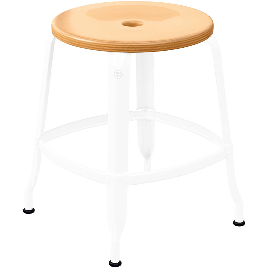 CHAISES NICOLLE METAL STOOL WOOD 45 - DYKE & DEAN