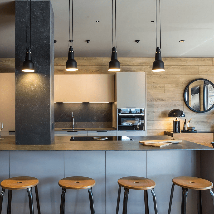 CHAISES NICOLLE METAL STOOL WOOD 45 - DYKE & DEAN