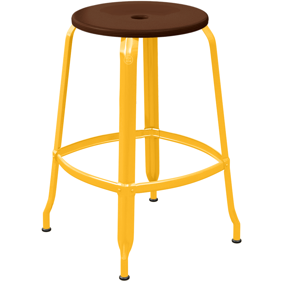 CHAISES NICOLLE METAL STOOL WOOD 65 - DYKE & DEAN