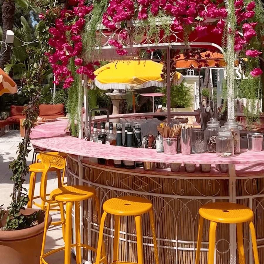 CHAISES NICOLLE OUTDOOR STOOL 45 - DYKE & DEAN