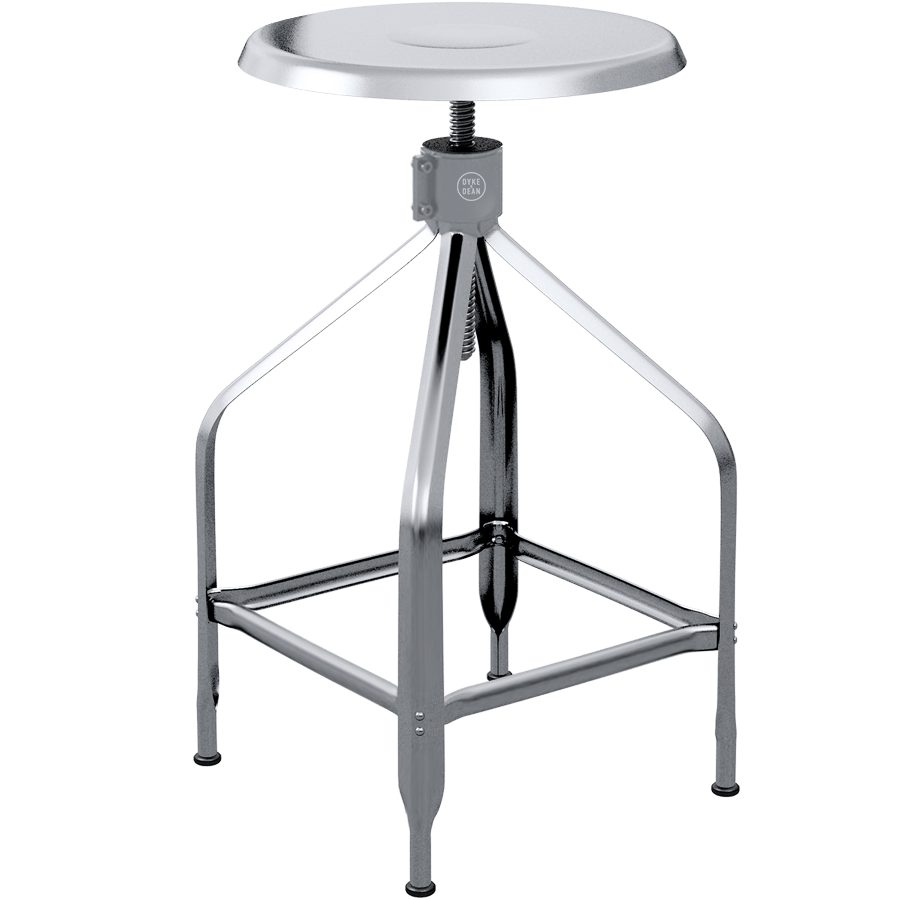 CHAISES NICOLLE TALL ADJUSTABLE SWIVEL STOOL - DYKE & DEAN