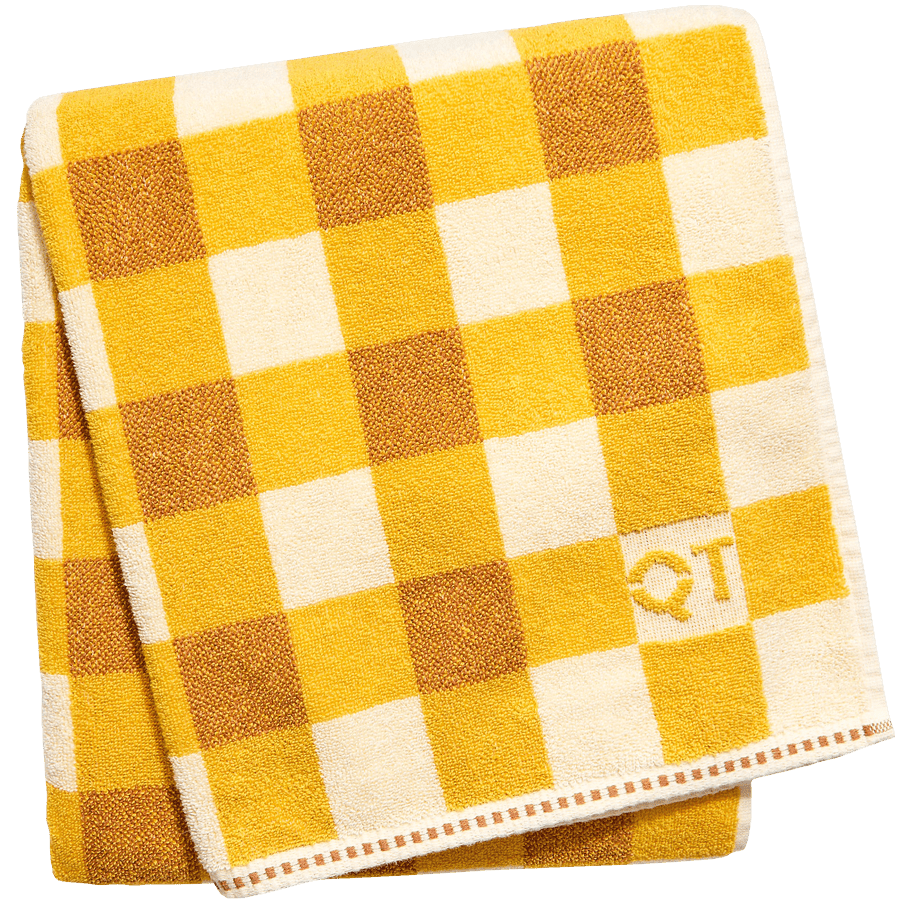 CHECK BATH SHEET TOWEL CANYON - DYKE & DEAN