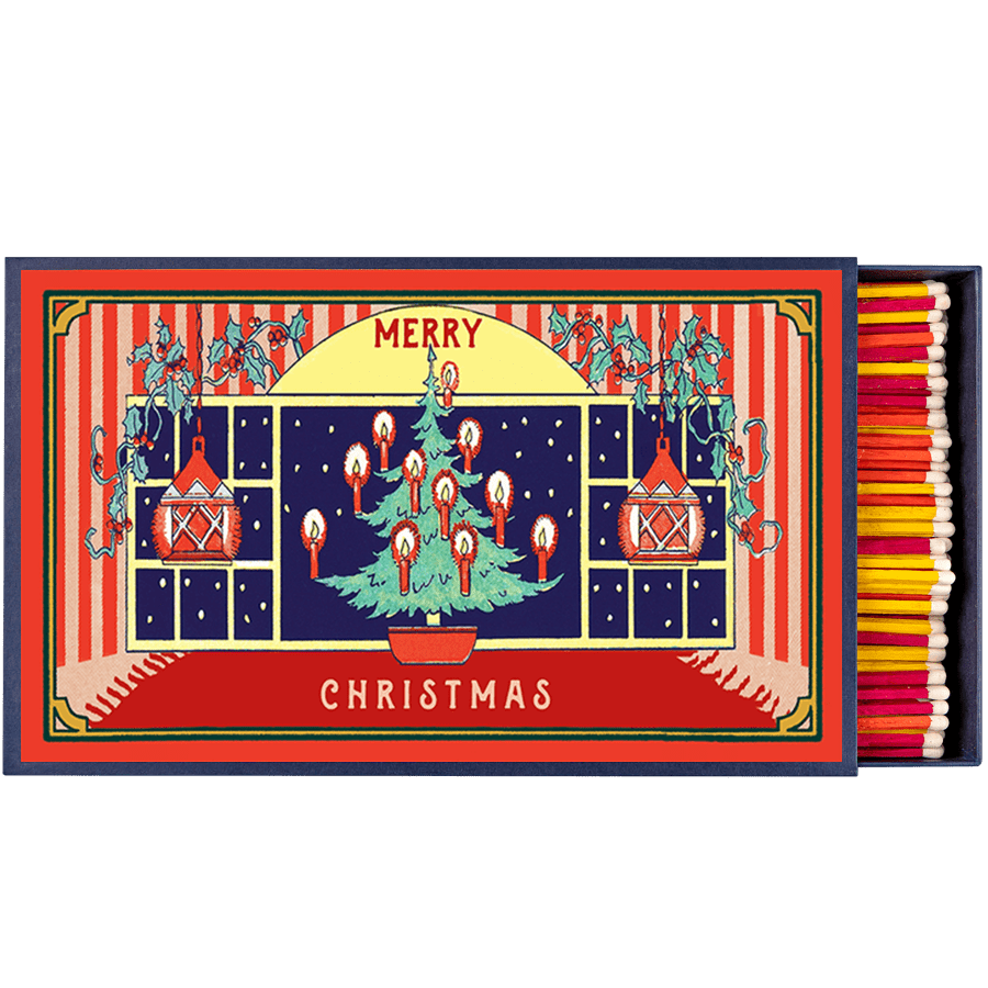 CHRISTMAS WINDOW GIANT SAFETY MATCHES - DYKE & DEAN