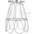 CHROME PLATED FLOWER E27 LIGHT CAGE OUTLET - DYKE & DEAN