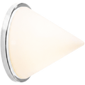 CHROME PYRAMID GLASS LIGHT - DYKE & DEAN