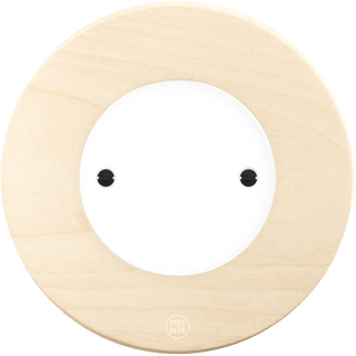 CLASSIC BEECHWOOD WALL END PLUG WHITE SOCKET - DYKE & DEAN