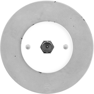 CLASSIC CONCRETE TV WHITE SOCKET - DYKE & DEAN