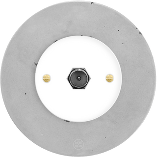 CLASSIC CONCRETE TV WHITE SOCKET - DYKE & DEAN