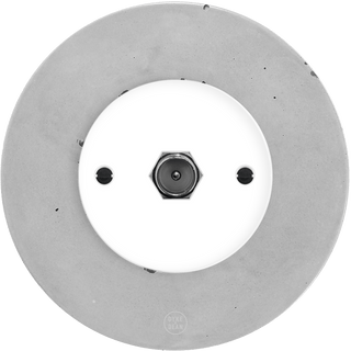 CLASSIC CONCRETE TV WHITE SOCKET - DYKE & DEAN