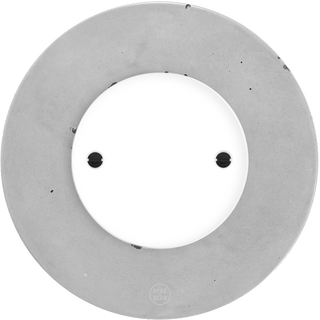 CLASSIC CONCRETE WALL END PLUG WHITE SOCKET - DYKE & DEAN