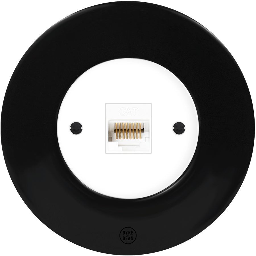 CLASSIC PORCELAIN CAT DOMINO SOCKET - DYKE & DEAN